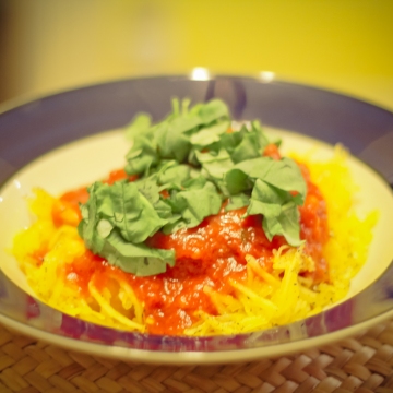 Vegan Chicken Parmesan with Spaghetti Squash / Mere Living November 2014-54